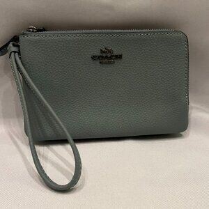 Coach Double Zipper Wristlet
